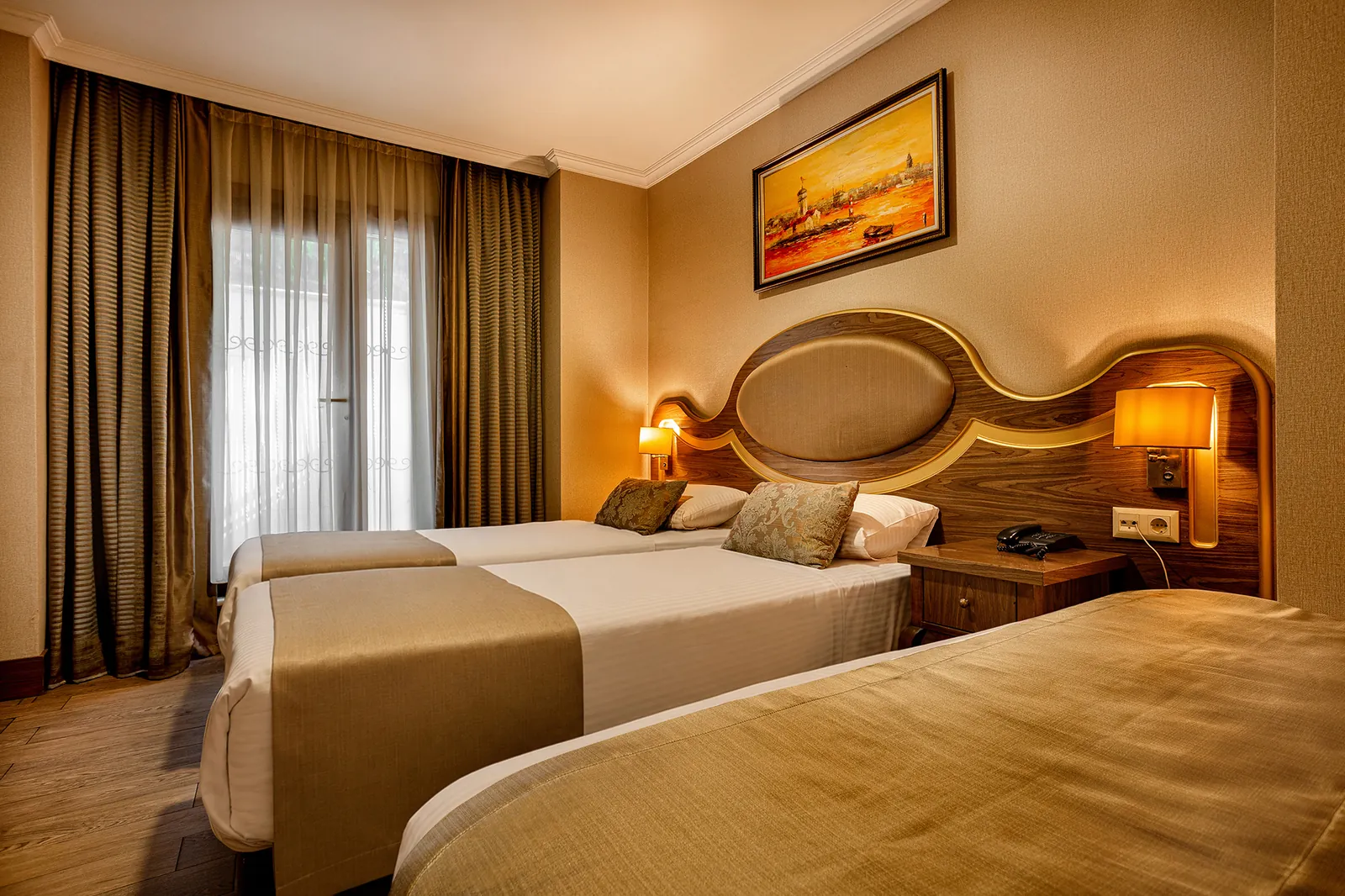 The Central Hotel Standard Quadruple Room with four beds
